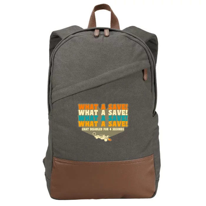 What A Save Rocket Soccer Cotton Canvas Backpack