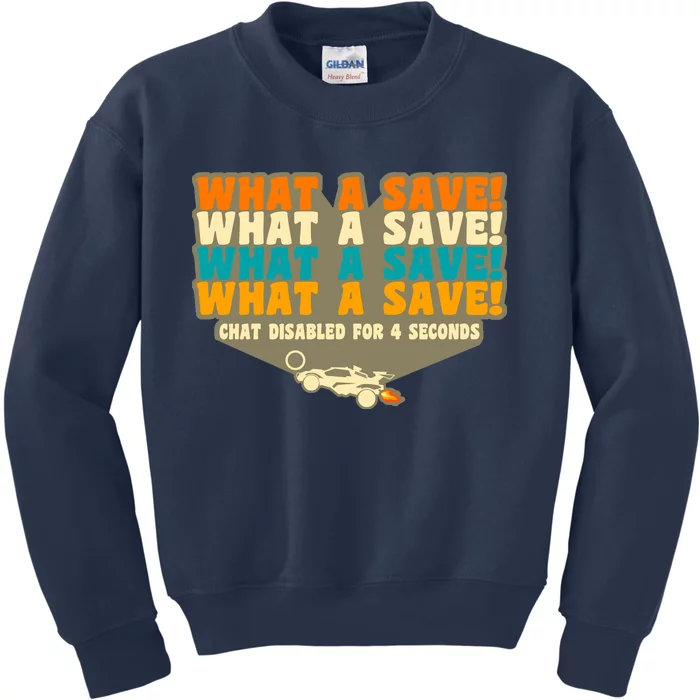 What A Save Rocket Soccer Kids Sweatshirt