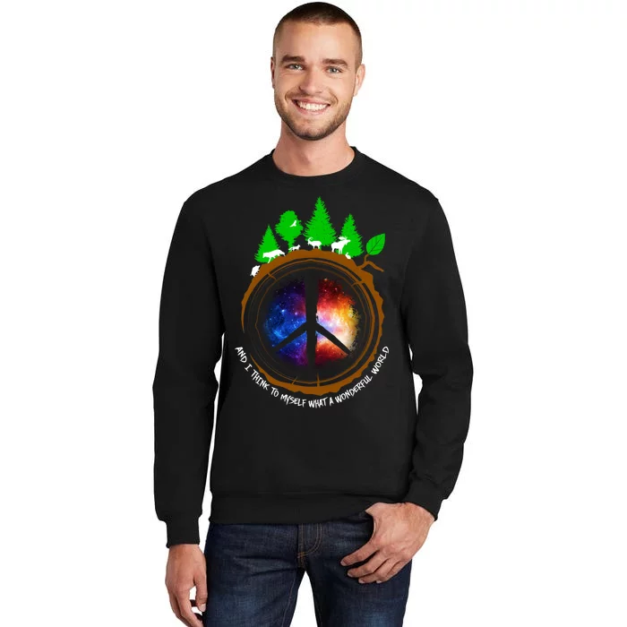 What A Wonderful World Tall Sweatshirt