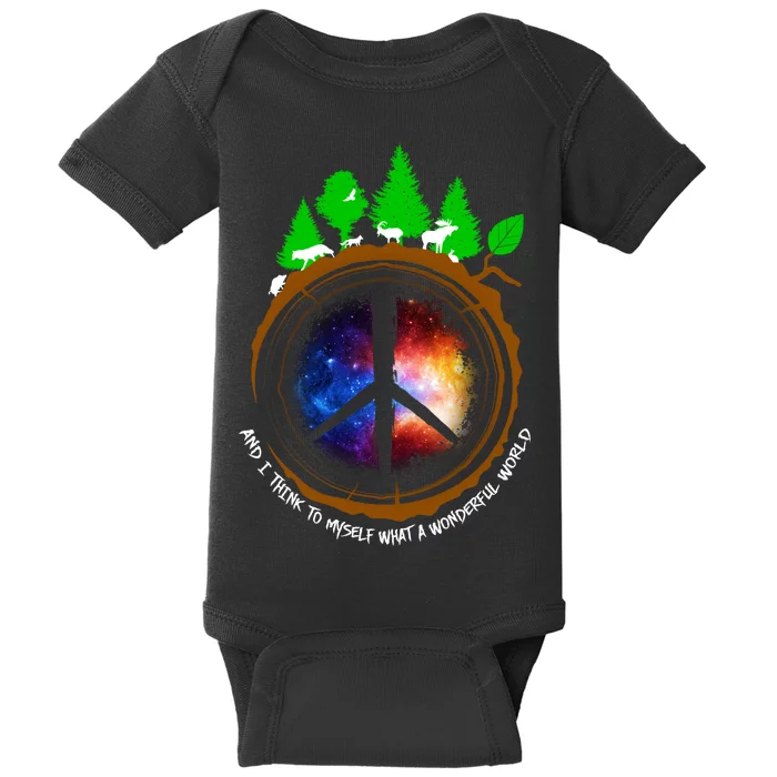 What A Wonderful World Baby Bodysuit