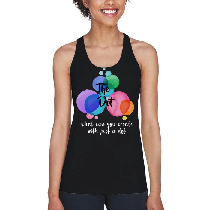 What Can You Create With Just A Dot Women's Racerback Tank