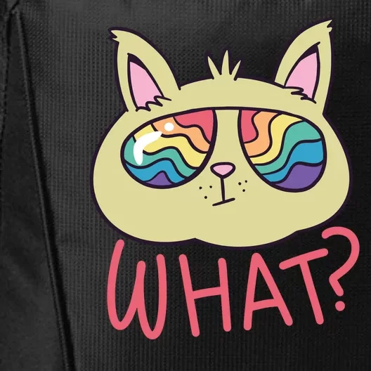 What Cat Rainbow Sunglasses City Backpack