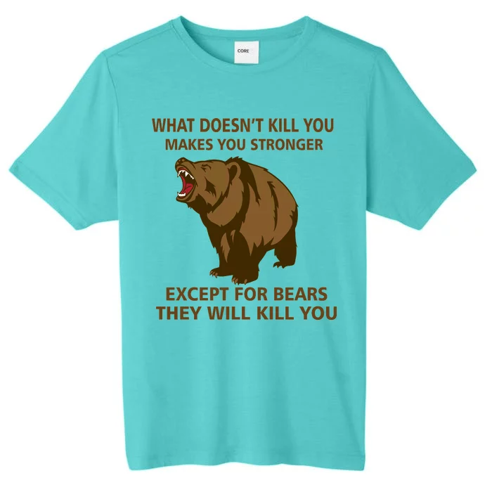 What Doesn't Kill You Makes You Stronger Except For Bears ChromaSoft Performance T-Shirt