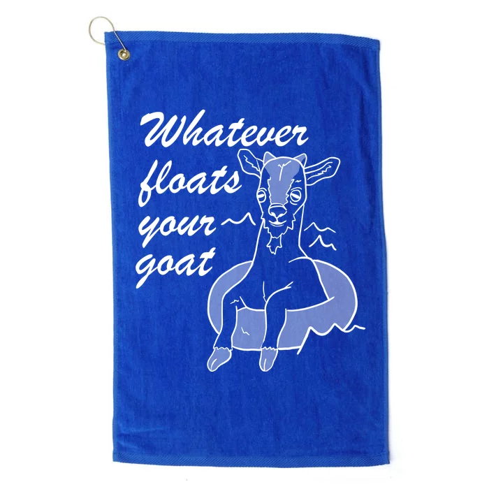 What Ever Floats Your Goat Platinum Collection Golf Towel