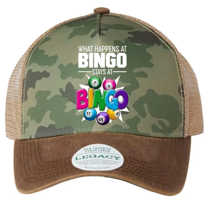 What Happens At Bingo Stays At Bingo Legacy Tie Dye Trucker Hat