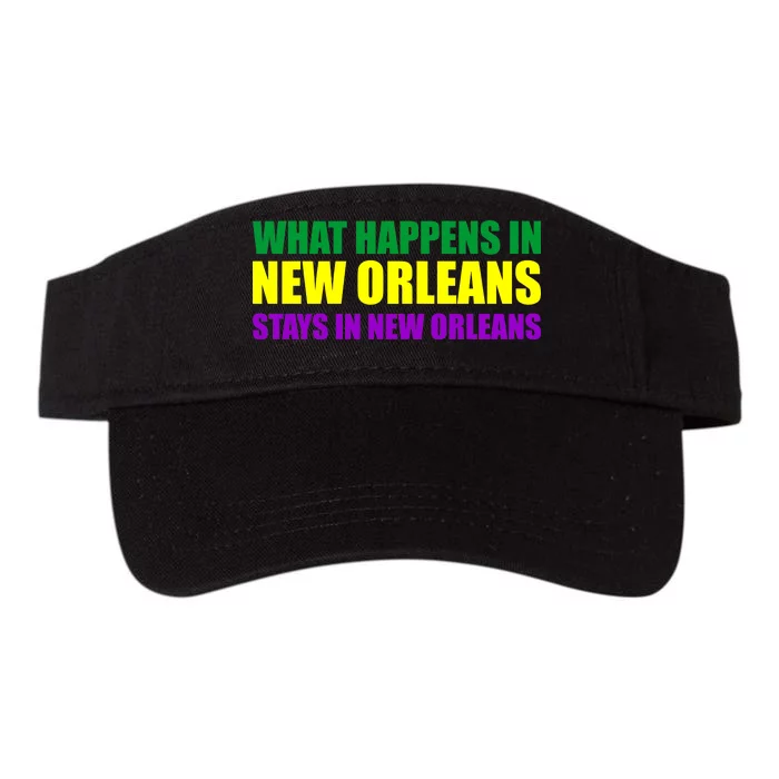 What Happens in New Orleans Stays in New Orleans Mardi Gras Valucap Bio-Washed Visor