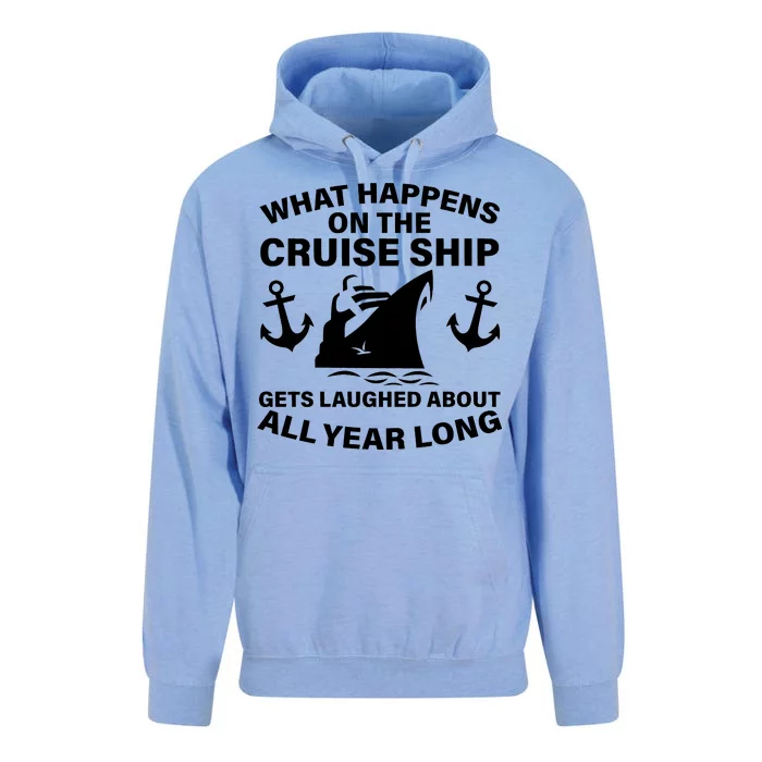 What Happens On A Cruise Ship Unisex Surf Hoodie