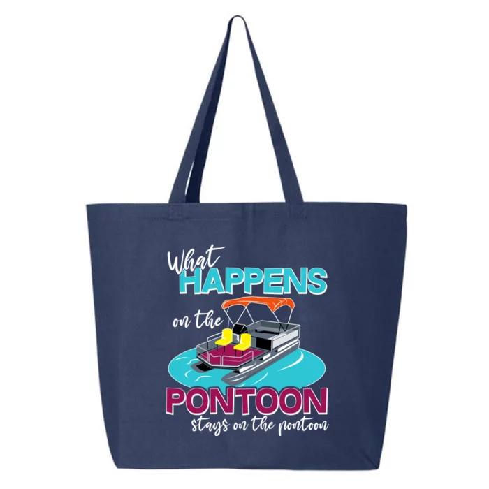 What Happens On The Pontoon Stays On The Pontoon 25L Jumbo Tote