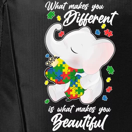 What Makes You Different Is What Makes You Beautiful Autism City Backpack