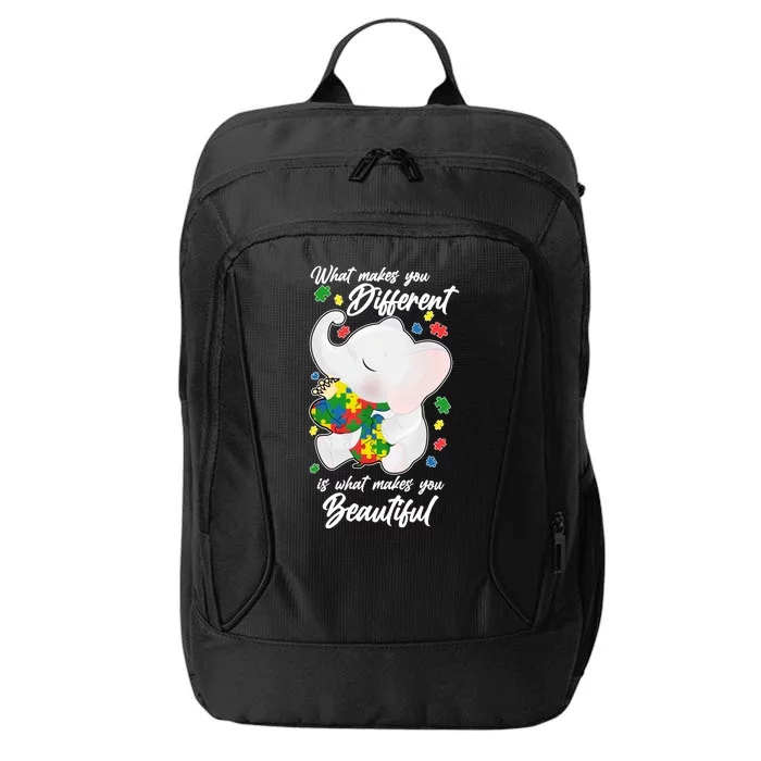 What Makes You Different Is What Makes You Beautiful Autism City Backpack