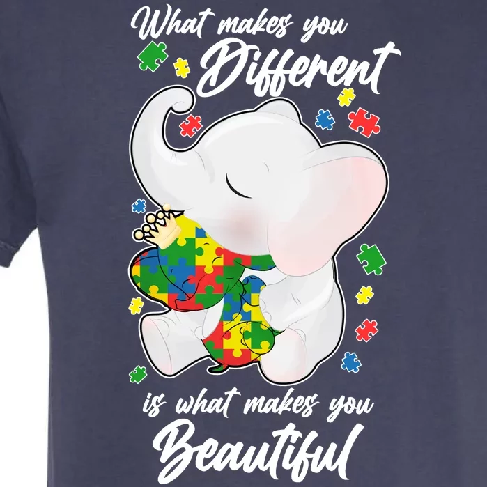 What Makes You Different Is What Makes You Beautiful Autism Garment-Dyed Heavyweight T-Shirt