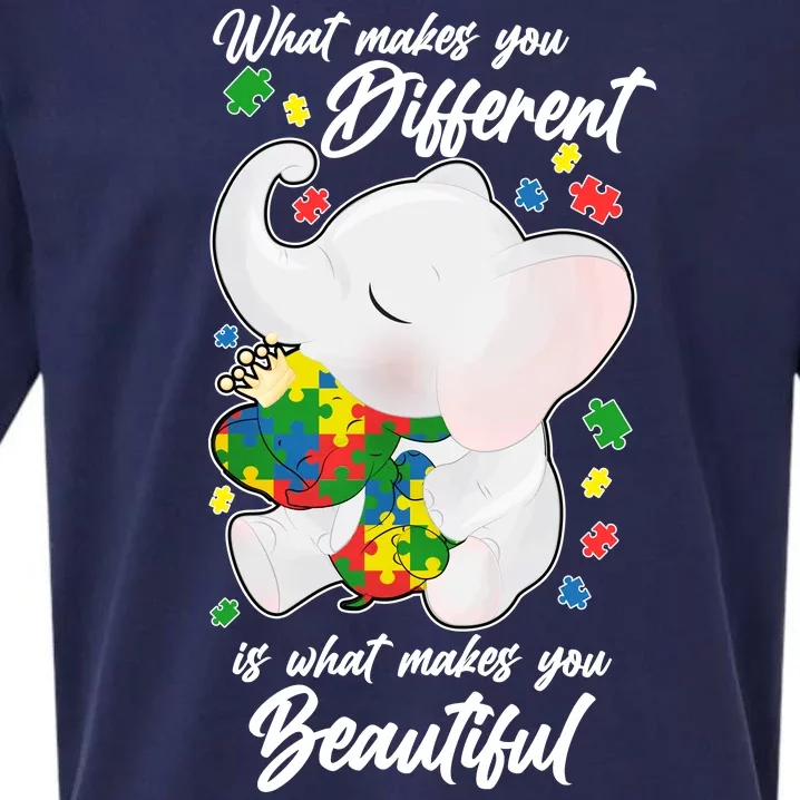 What Makes You Different Is What Makes You Beautiful Autism Sueded Cloud Jersey T-Shirt