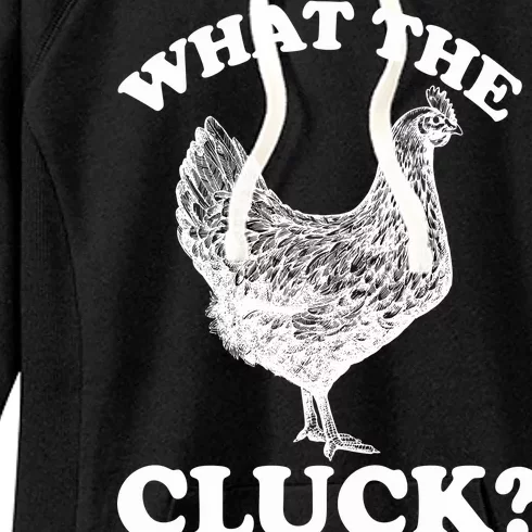 What the Cluck? Funny Chicken Women's Fleece Hoodie