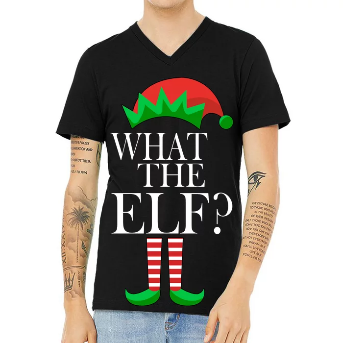 What The Elf Funny Family Matching Christmas V-Neck T-Shirt