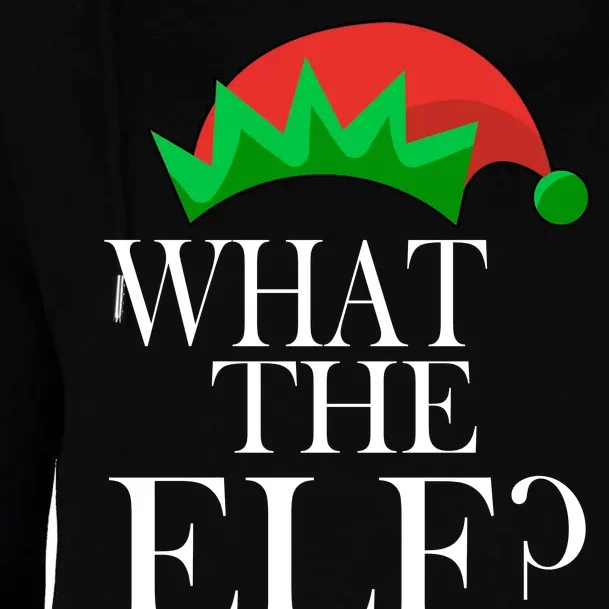 What The Elf Funny Family Matching Christmas Womens Funnel Neck Pullover Hood