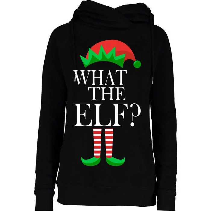 What The Elf Funny Family Matching Christmas Womens Funnel Neck Pullover Hood