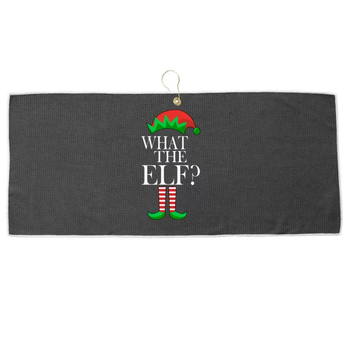 What The Elf Funny Family Matching Christmas Large Microfiber Waffle Golf Towel