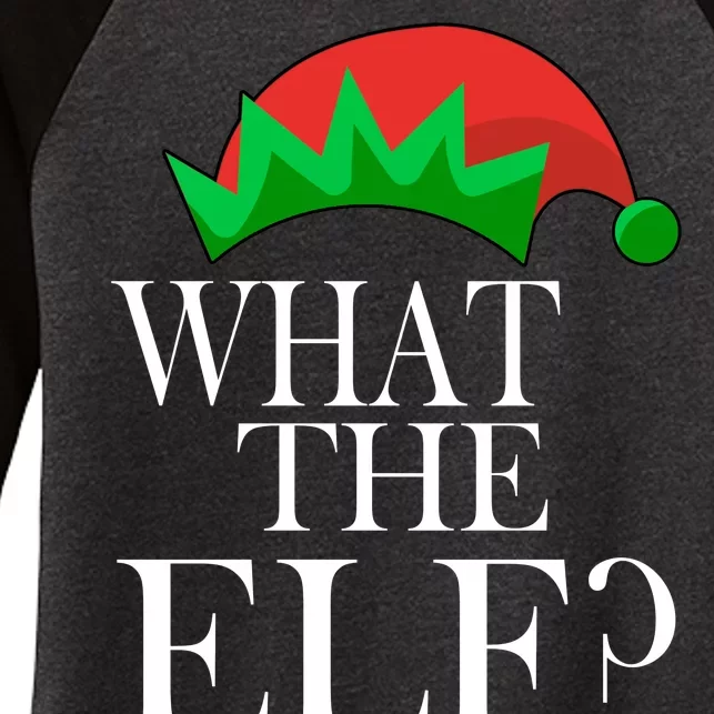 What The Elf Funny Family Matching Christmas Women's Tri-Blend 3/4-Sleeve Raglan Shirt