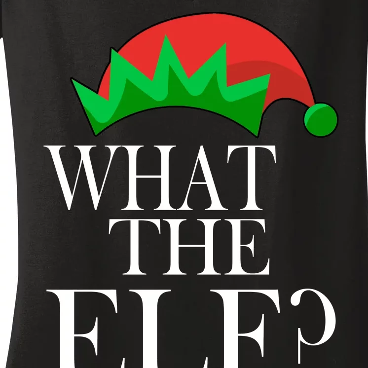 What The Elf Funny Family Matching Christmas Women's V-Neck T-Shirt