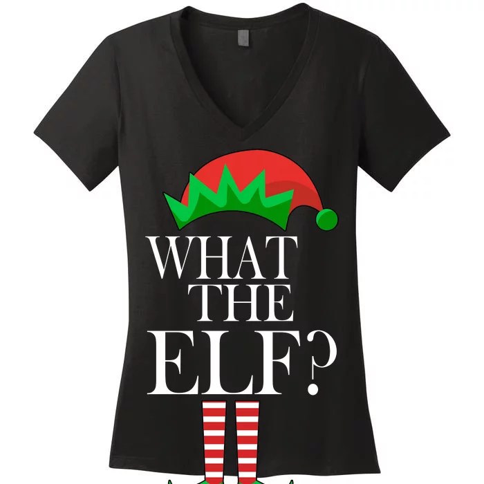 What The Elf Funny Family Matching Christmas Women's V-Neck T-Shirt