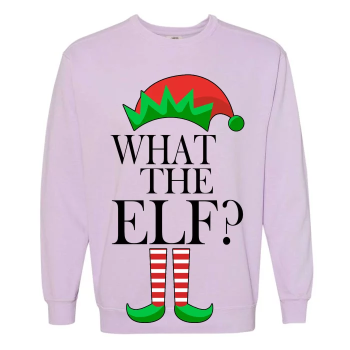 What The Elf Funny Family Matching Christmas Garment-Dyed Sweatshirt