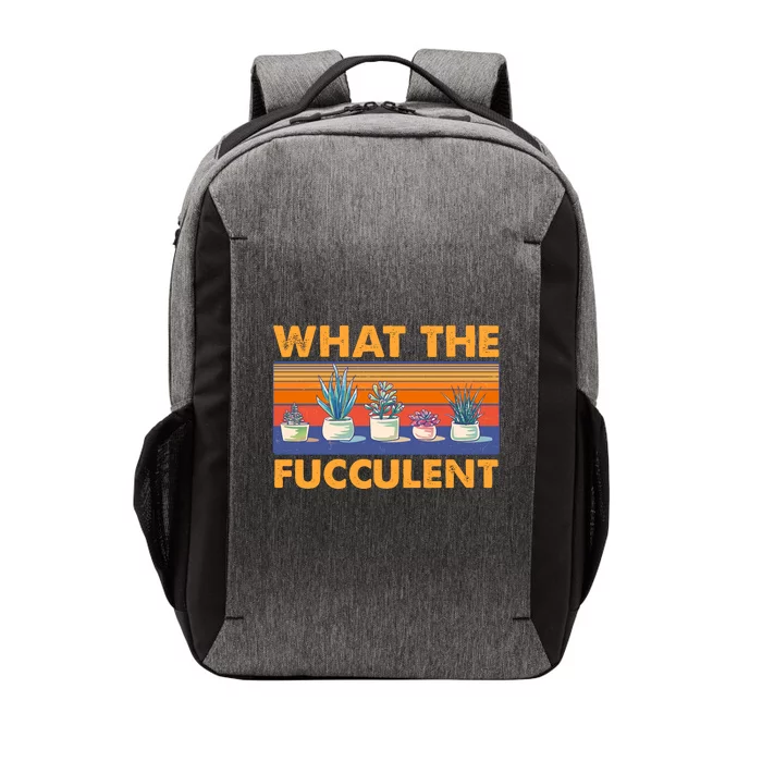 What The Fucculent Succulent Vector Backpack