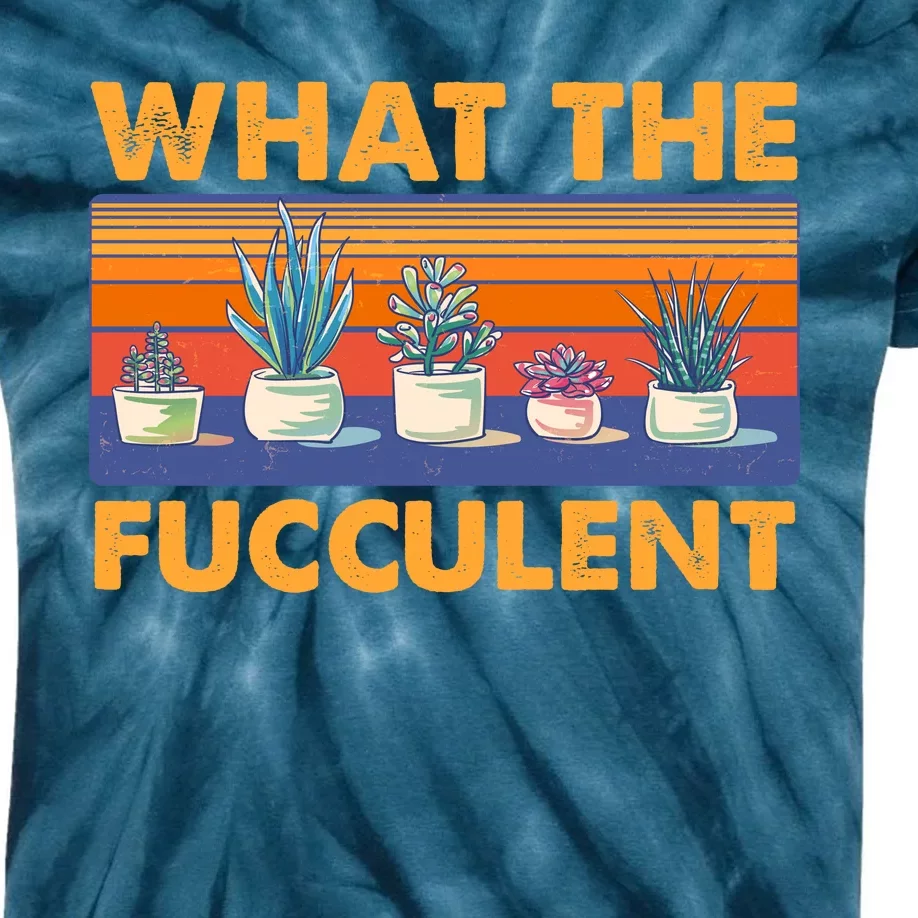 What The Fucculent Succulent Kids Tie-Dye T-Shirt