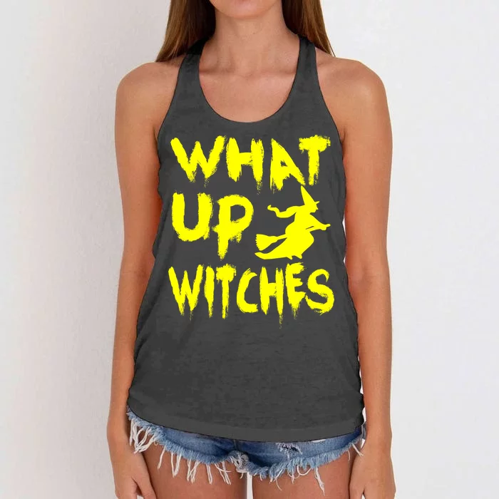 What Up Witches Women's Knotted Racerback Tank