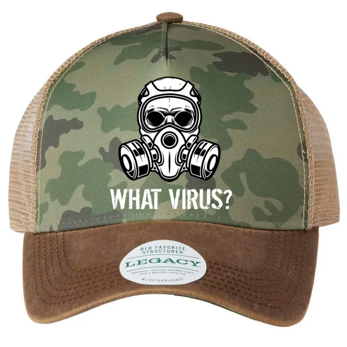 What Virus Funny Gas Mask Legacy Tie Dye Trucker Hat