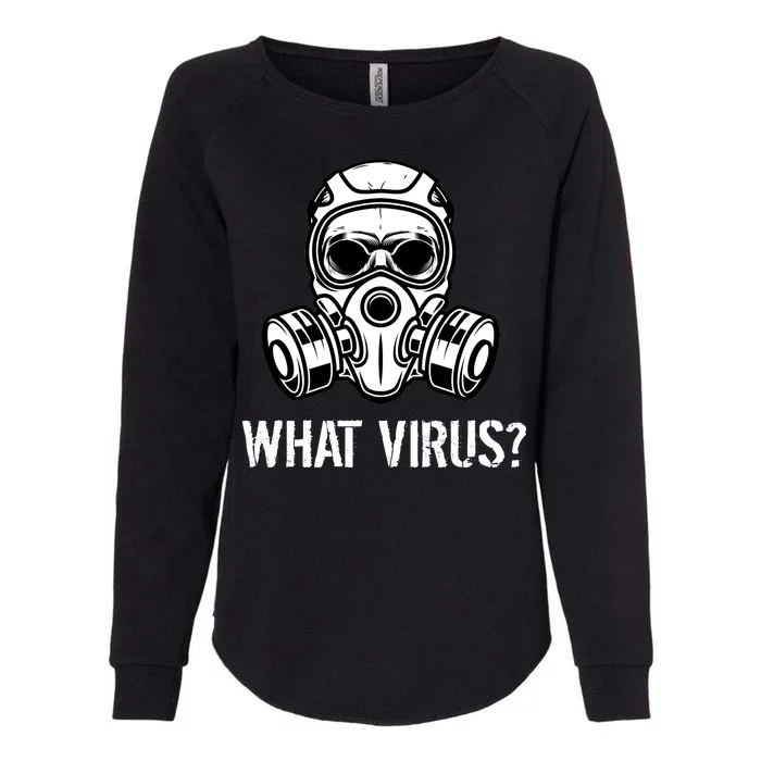 What Virus Funny Gas Mask Womens California Wash Sweatshirt