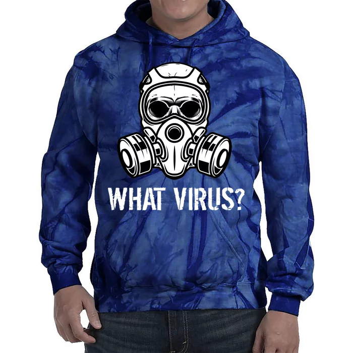 What Virus Funny Gas Mask Tie Dye Hoodie