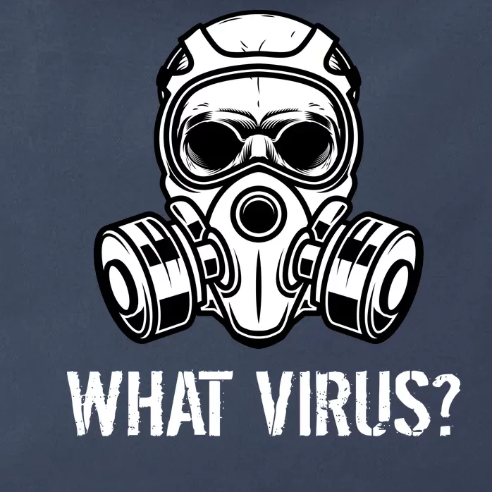 What Virus Funny Gas Mask Zip Tote Bag