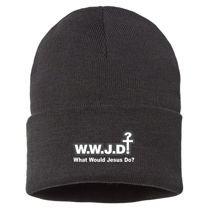 What Would Jesus Do WWJD? Sustainable Knit Beanie