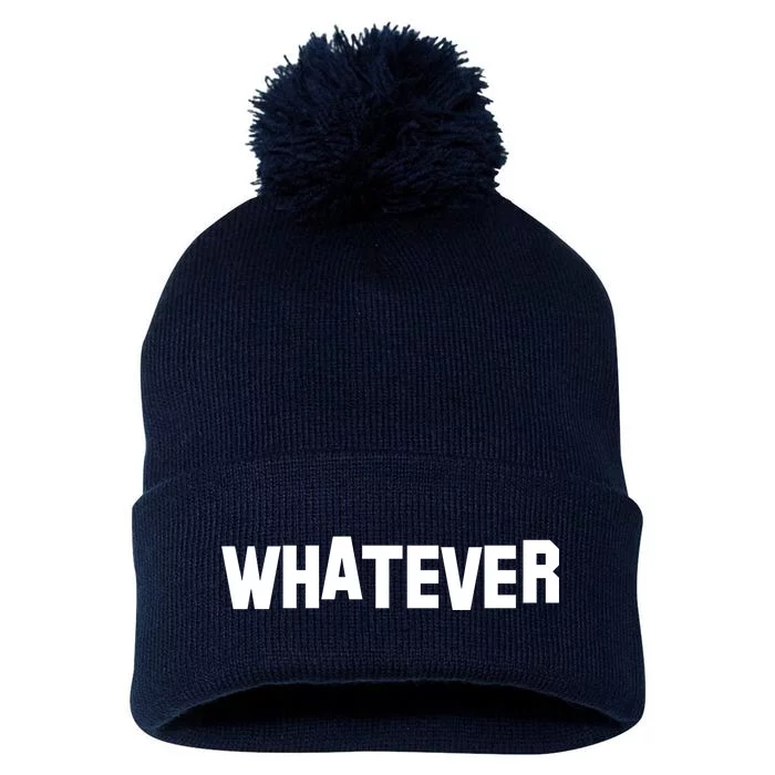 Whatever Pom Pom 12in Knit Beanie