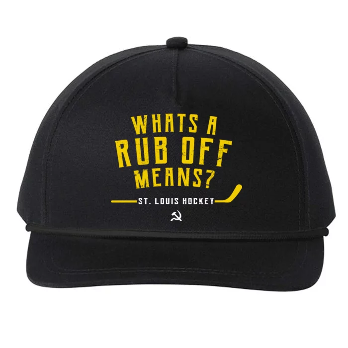 What's a Rub Off Means? Snapback Five-Panel Rope Hat