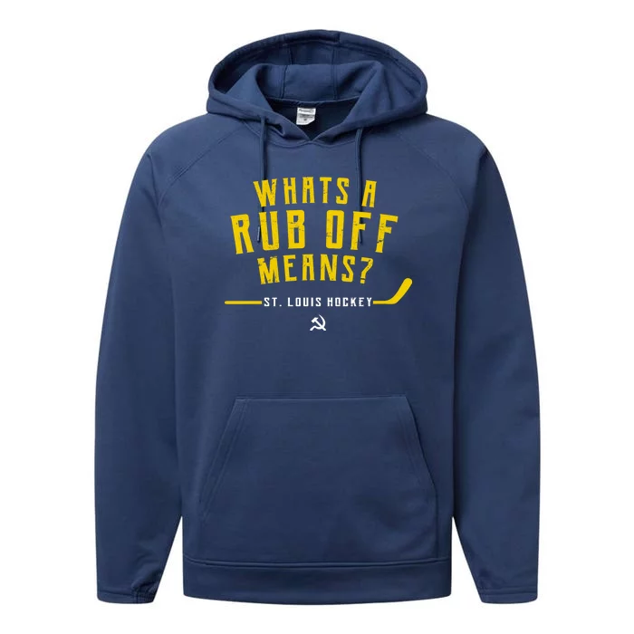 What's a Rub Off Means? Performance Fleece Hoodie