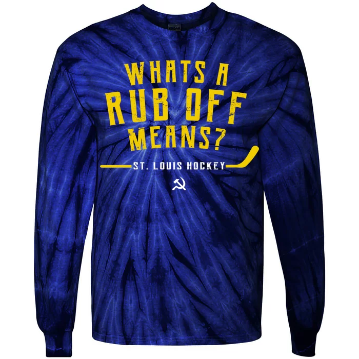 What's a Rub Off Means? Tie-Dye Long Sleeve Shirt