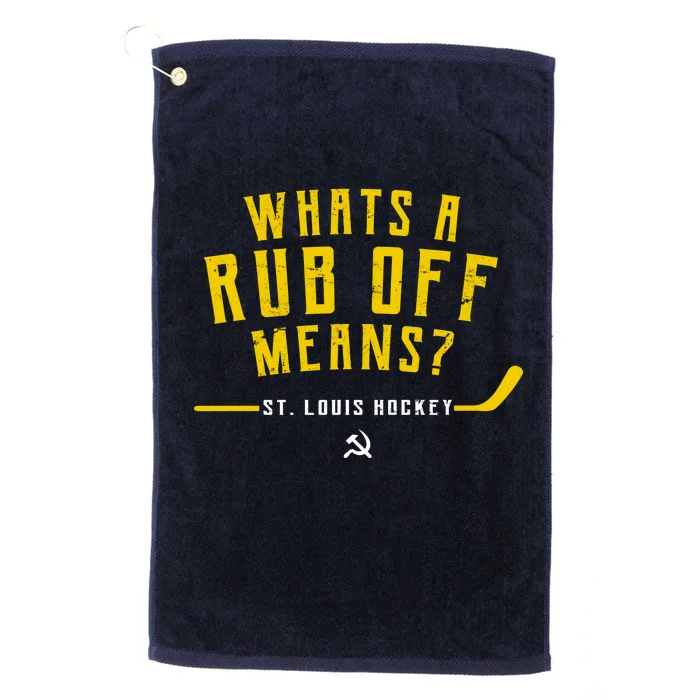 What's a Rub Off Means? Platinum Collection Golf Towel