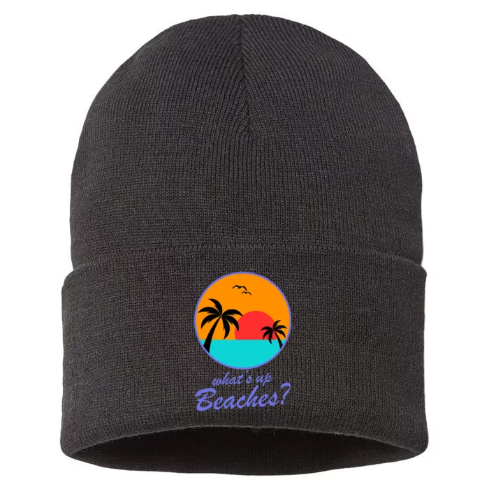 What's Up Beaches? Sustainable Knit Beanie