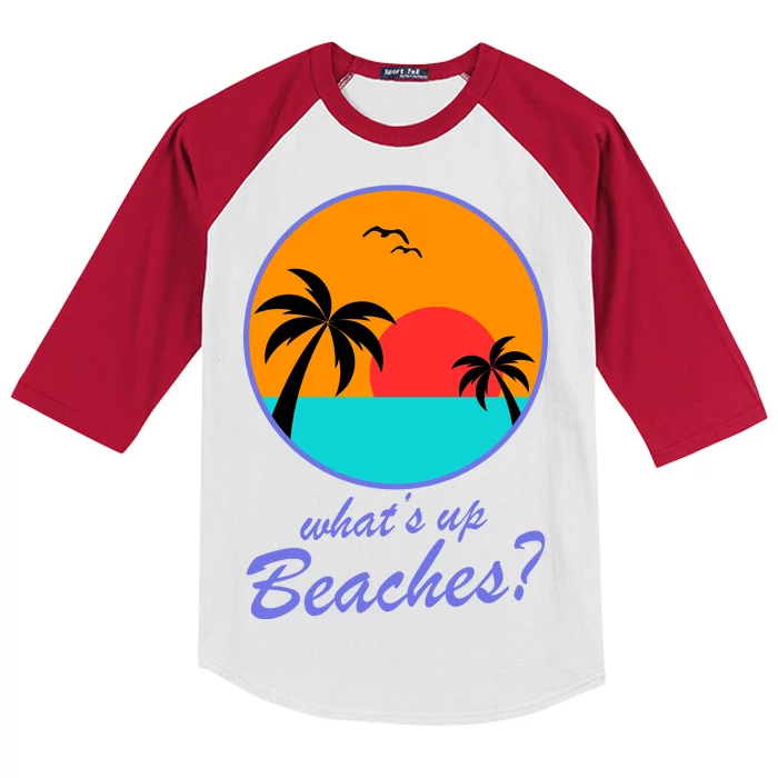 What's Up Beaches? Kids Colorblock Raglan Jersey