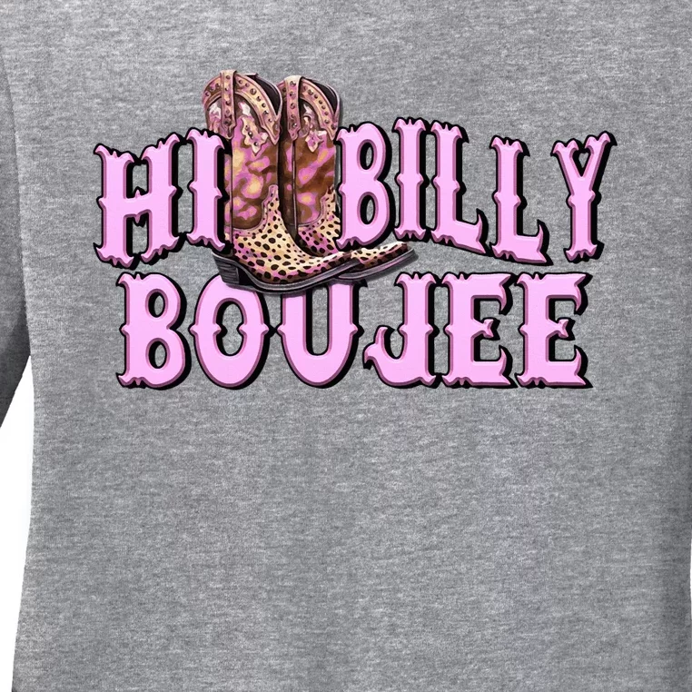 WatchKittyShrink Hillbilly Boujee Ladies Long Sleeve Shirt