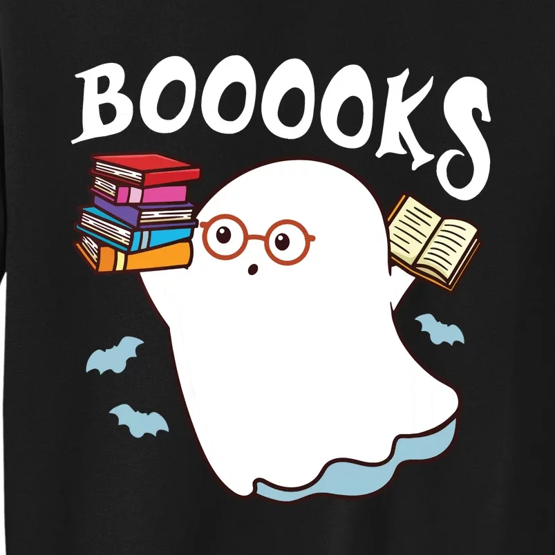 Women Halloween Books Librarian English Teacher Reader Reading Vneck Tall Sweatshirt