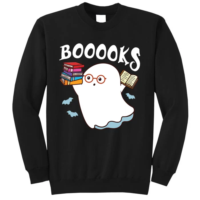 Women Halloween Books Librarian English Teacher Reader Reading Vneck Tall Sweatshirt