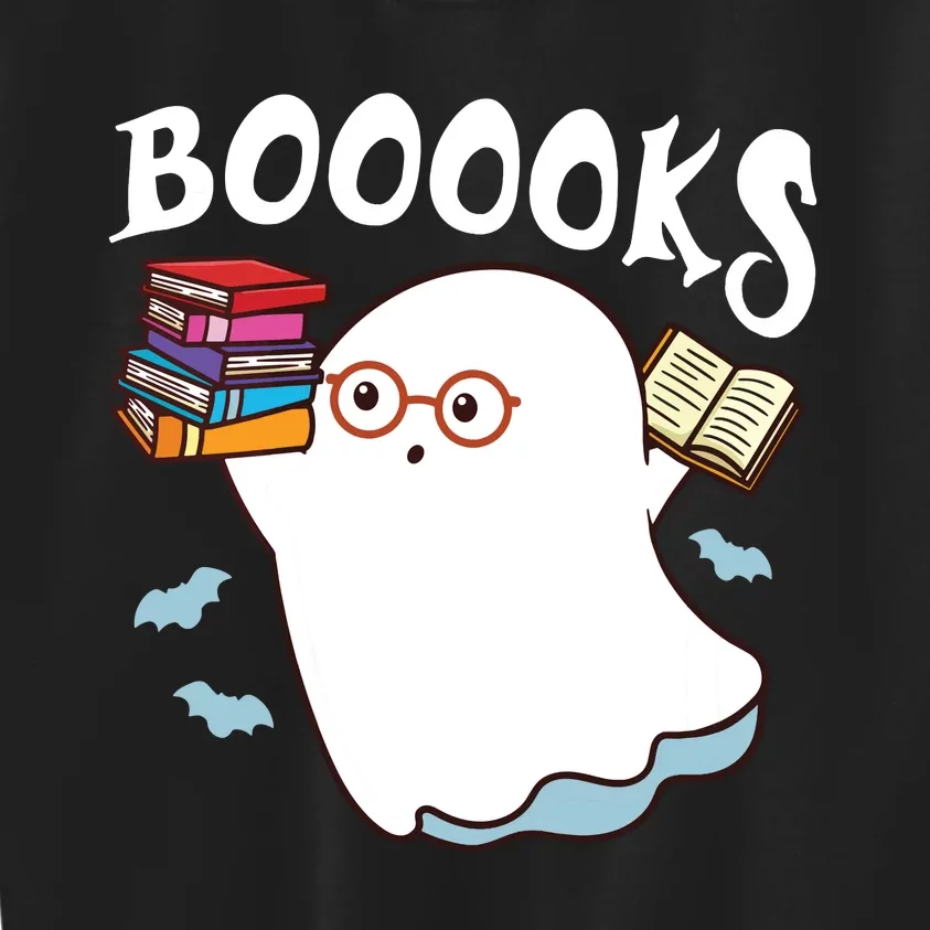 Women Halloween Books Librarian English Teacher Reader Reading Vneck Kids Sweatshirt