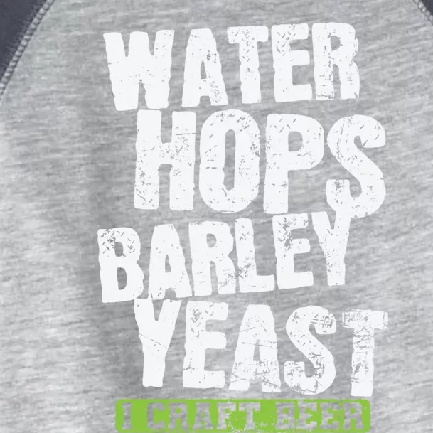 Water Hops Barley Yeast I Craft Beer Gift Toddler Fine Jersey T-Shirt