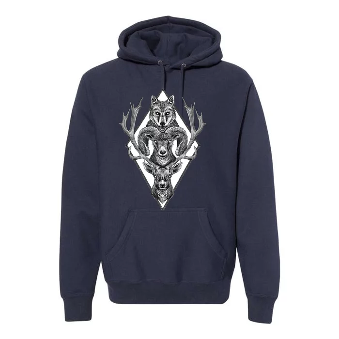 Wolfram Hart (B&Amp;W) Premium Hoodie