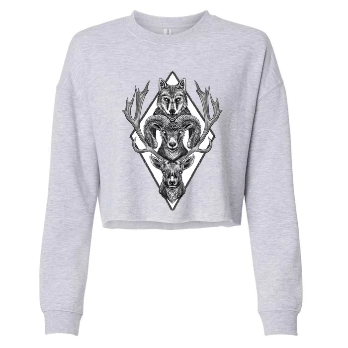 Wolfram Hart (B&Amp;W) Cropped Pullover Crew