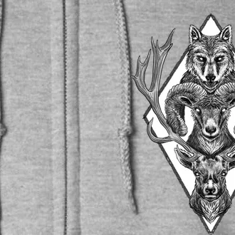 Wolfram Hart (B&Amp;W) Full Zip Hoodie