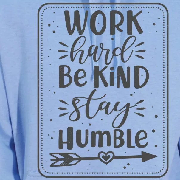 Work Hard Be Kind Stay Humble Unisex Surf Hoodie