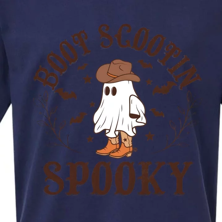 Western Halloween Boot Scoot Spooky Sueded Cloud Jersey T-Shirt